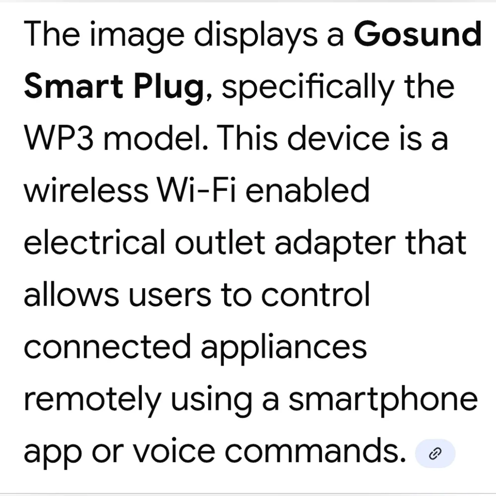 White Smart Plug with Power Button
